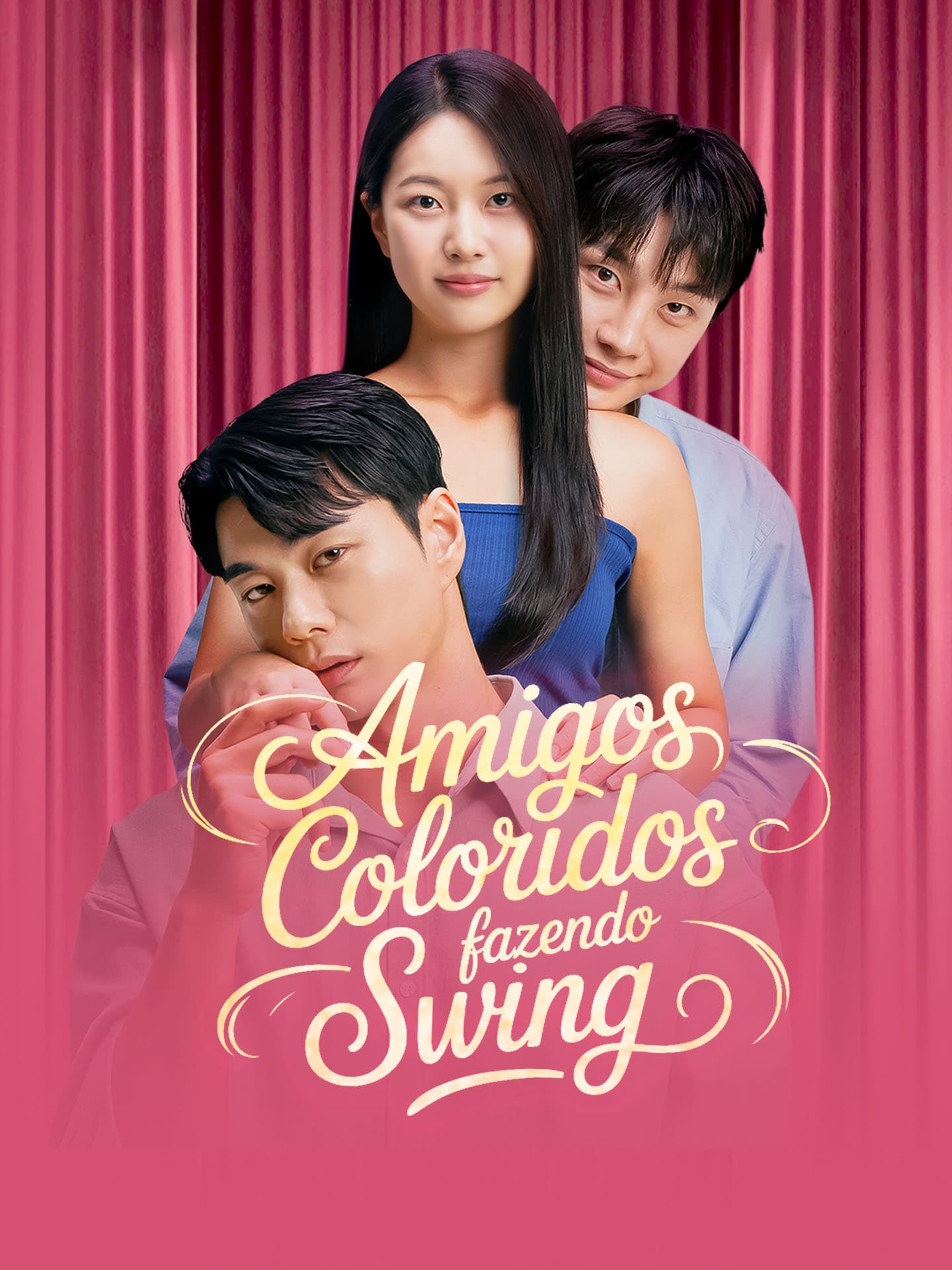 Amigos Coloridos Fazendo Swing