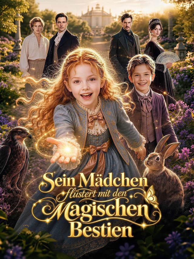 Sein Mädchen flüstert mit den magischen Bestien