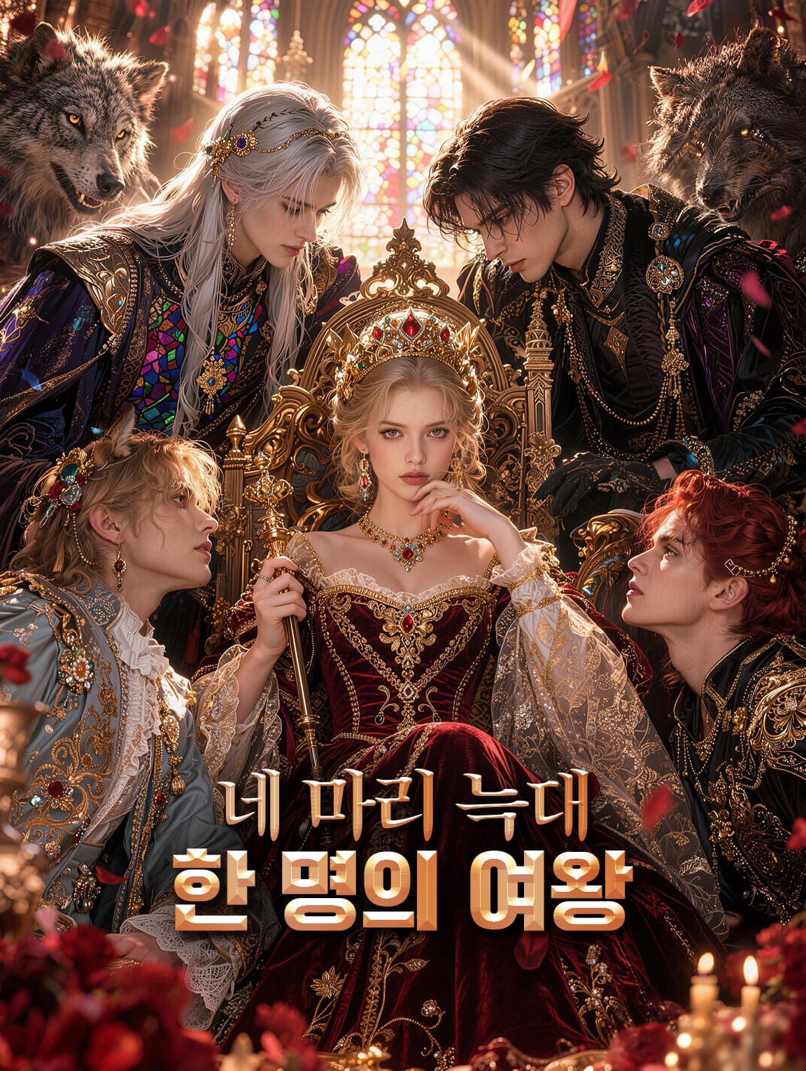 네 마리 늑대, 한 명의 여왕(더빙)