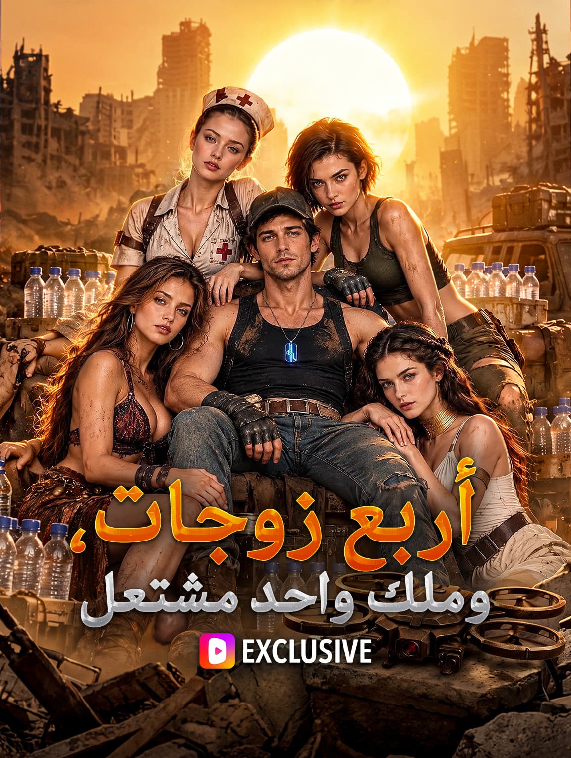 أربع زوجات، وملك واحد مشتعل