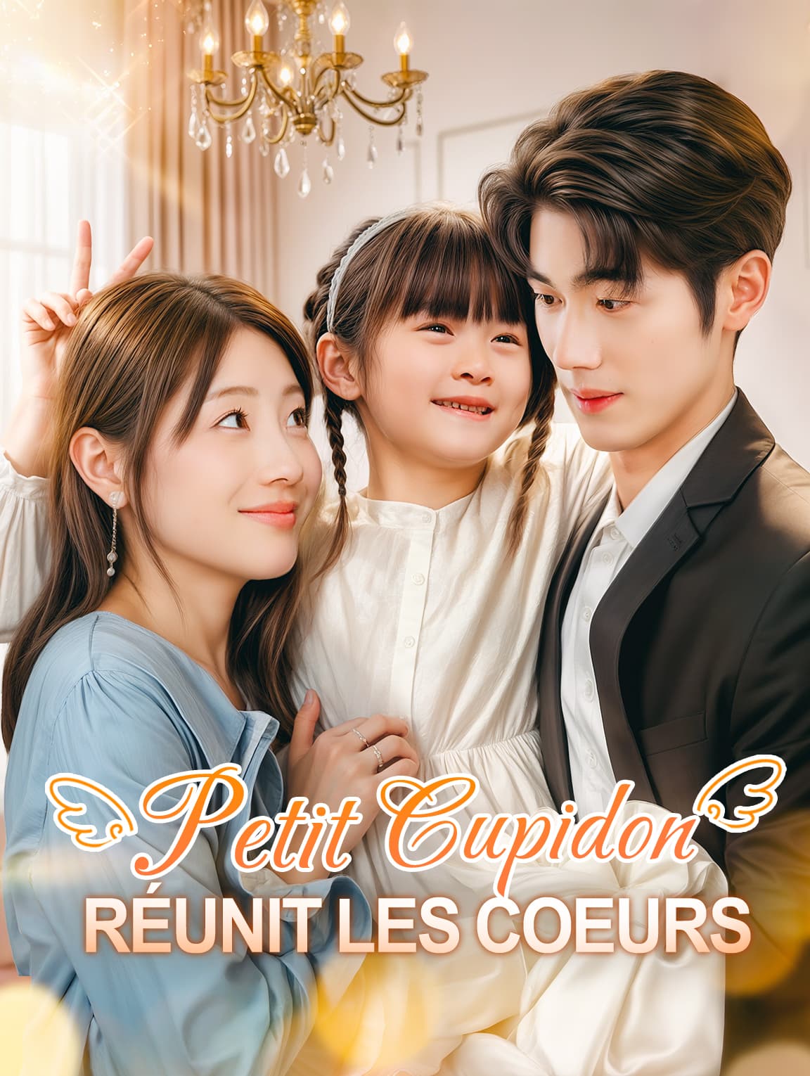 Petit Cupidon réunit les cœurs