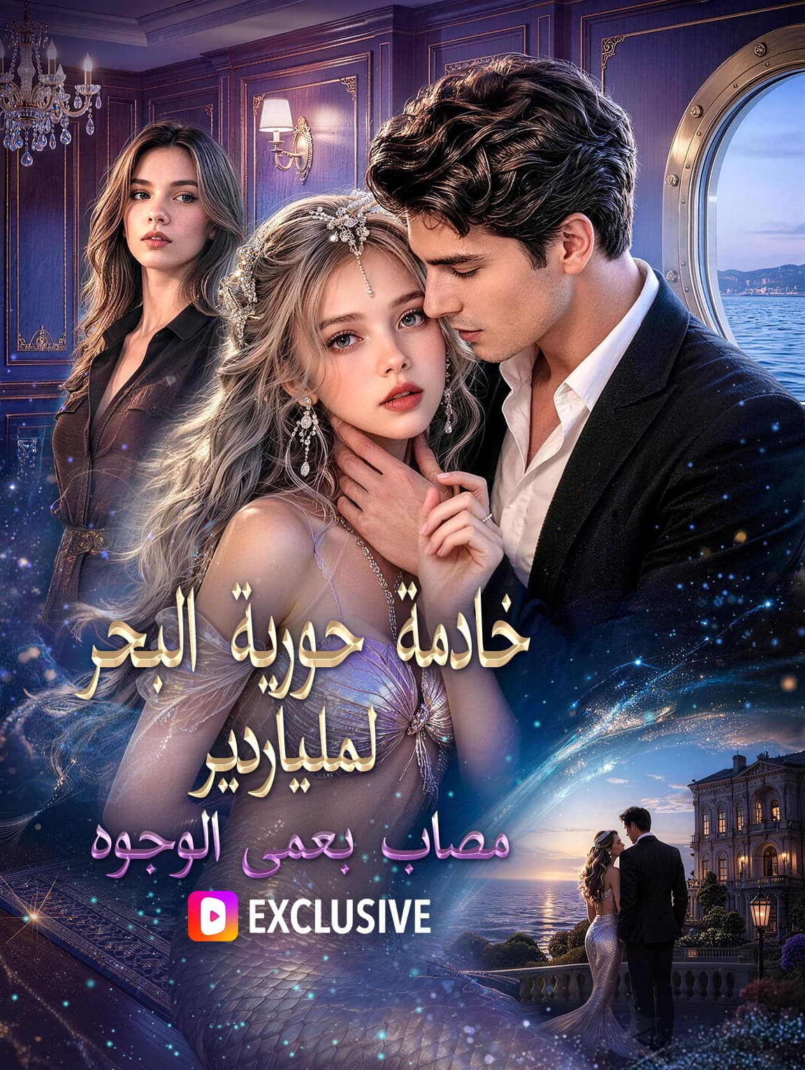 خادمة حورية البحر لملياردير مصاب بعمى الوجوه(بالعربية)