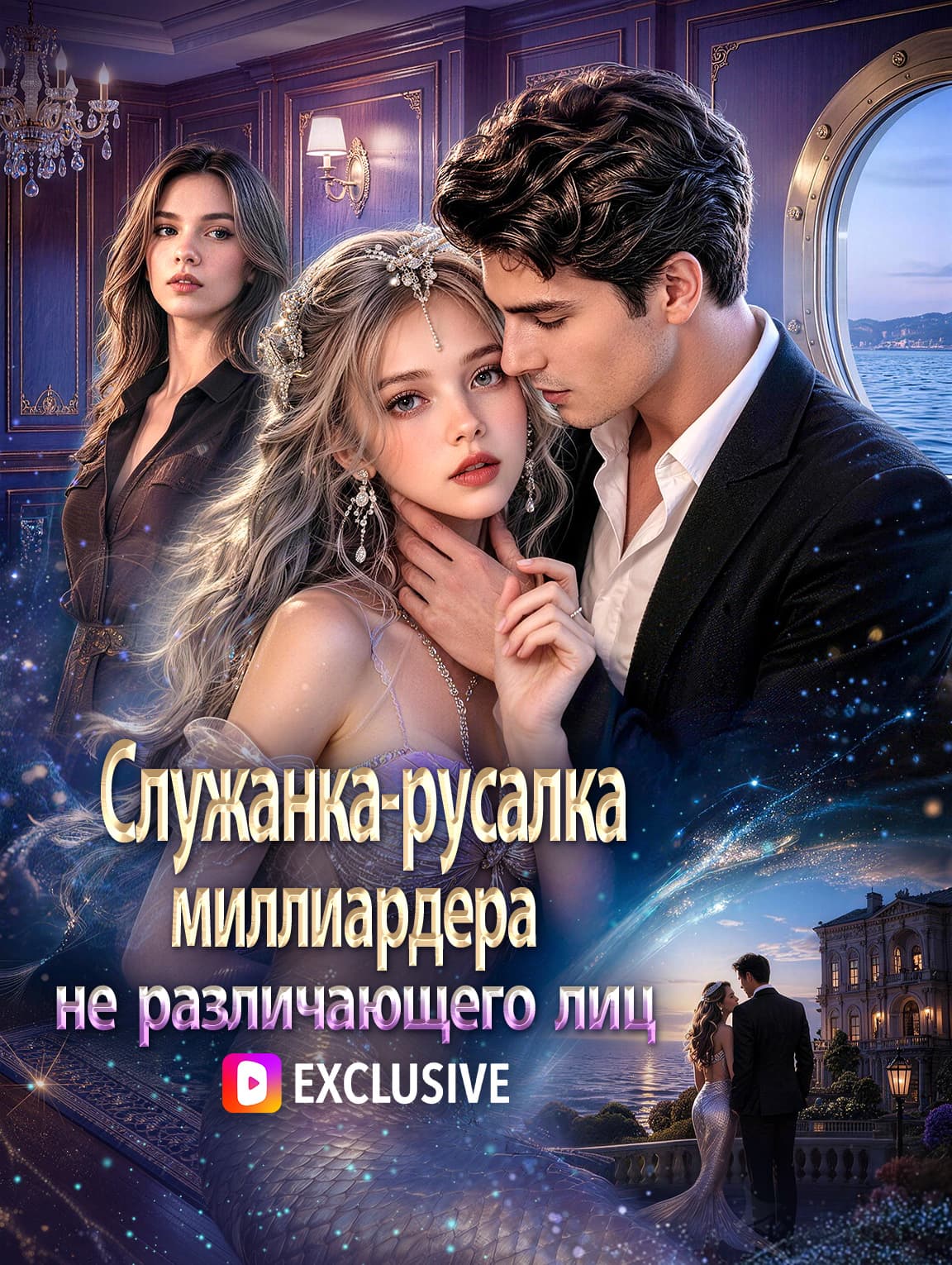 Служанка-русалка миллиардера, не различающего лиц(Дубляж)