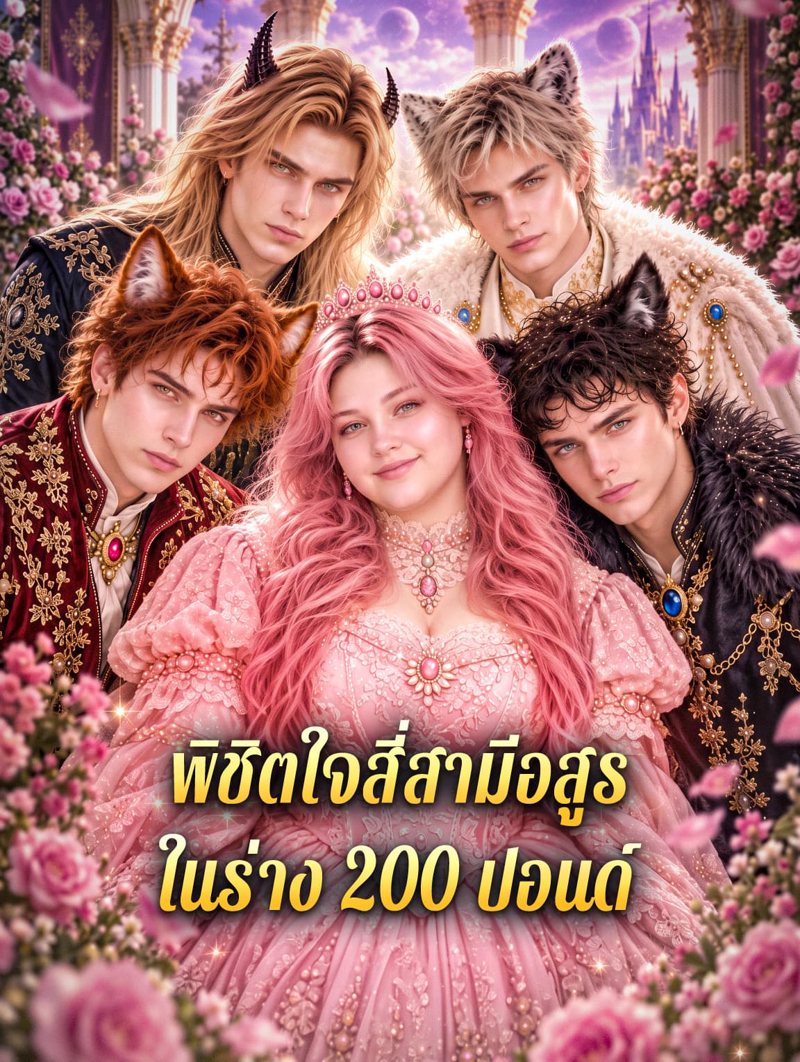 พิชิตใจสี่สามีอสูร ในร่าง 200 ปอนด์(พากย์เสียง)