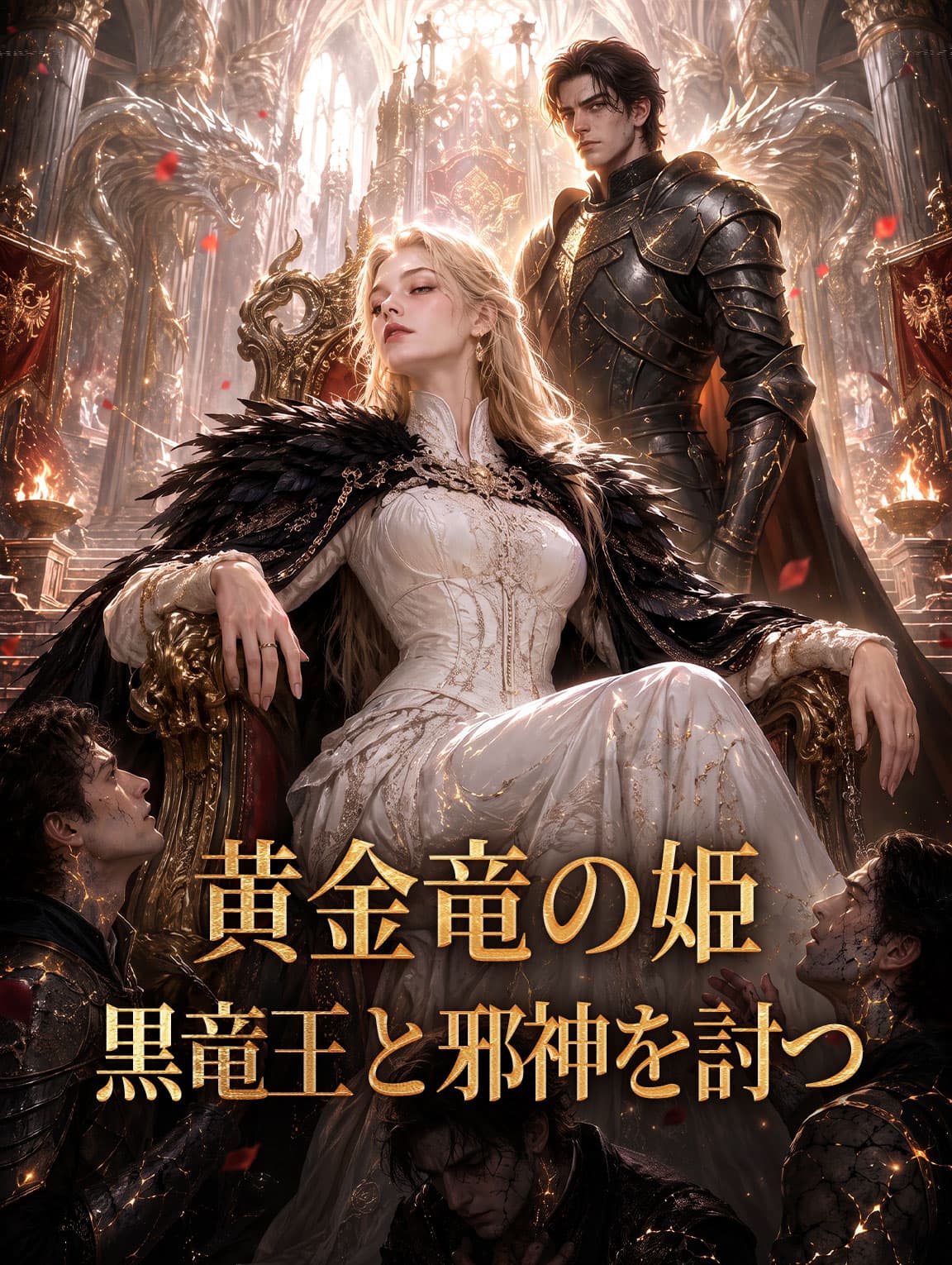 黄金竜の姫、黒竜王と邪神を討つ
