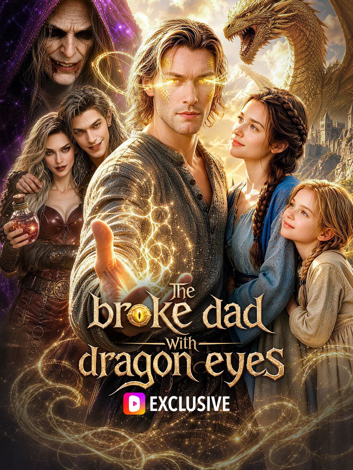 The broke dad with dragon eyes
