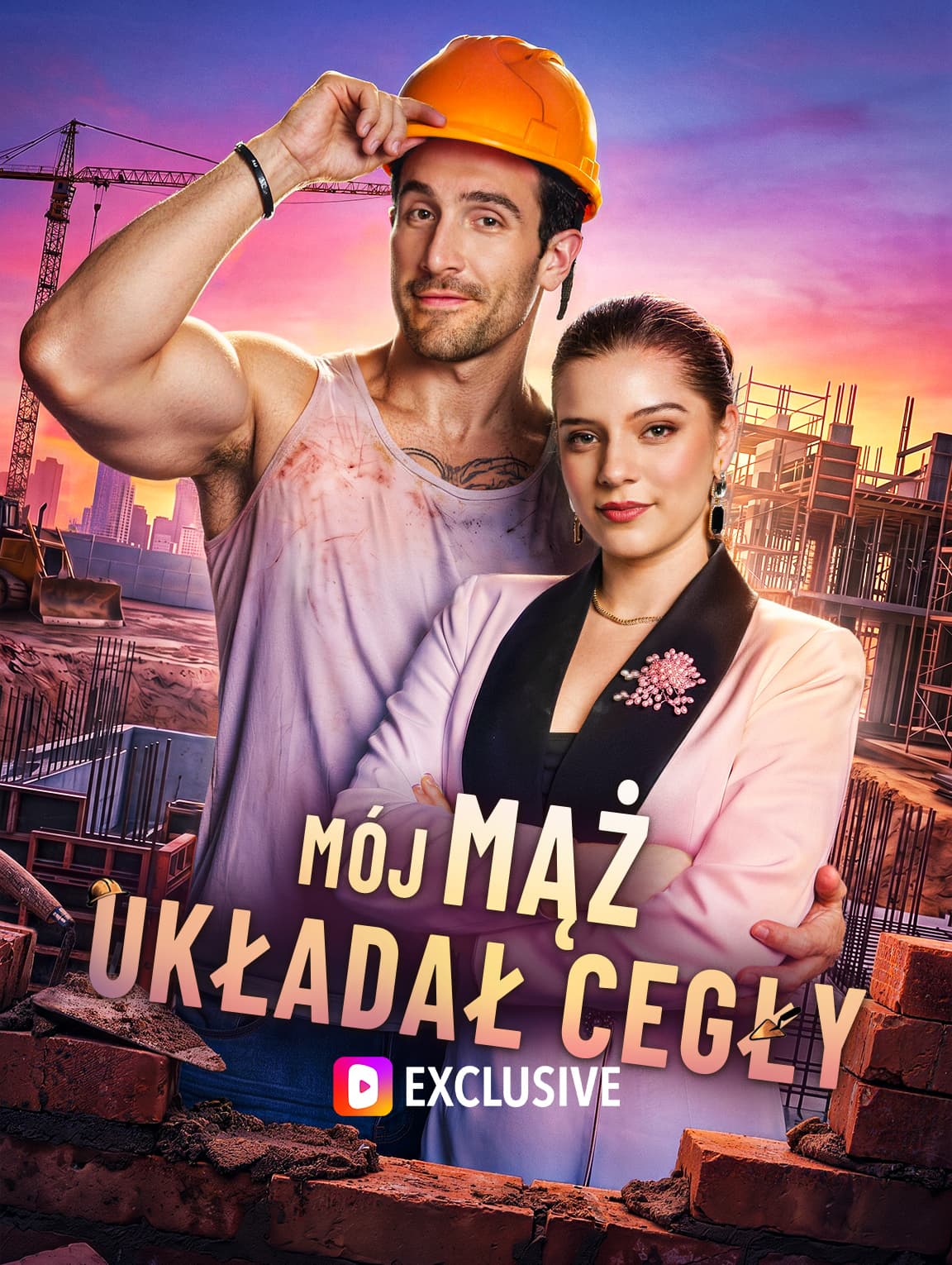 Mój mąż układał cegły