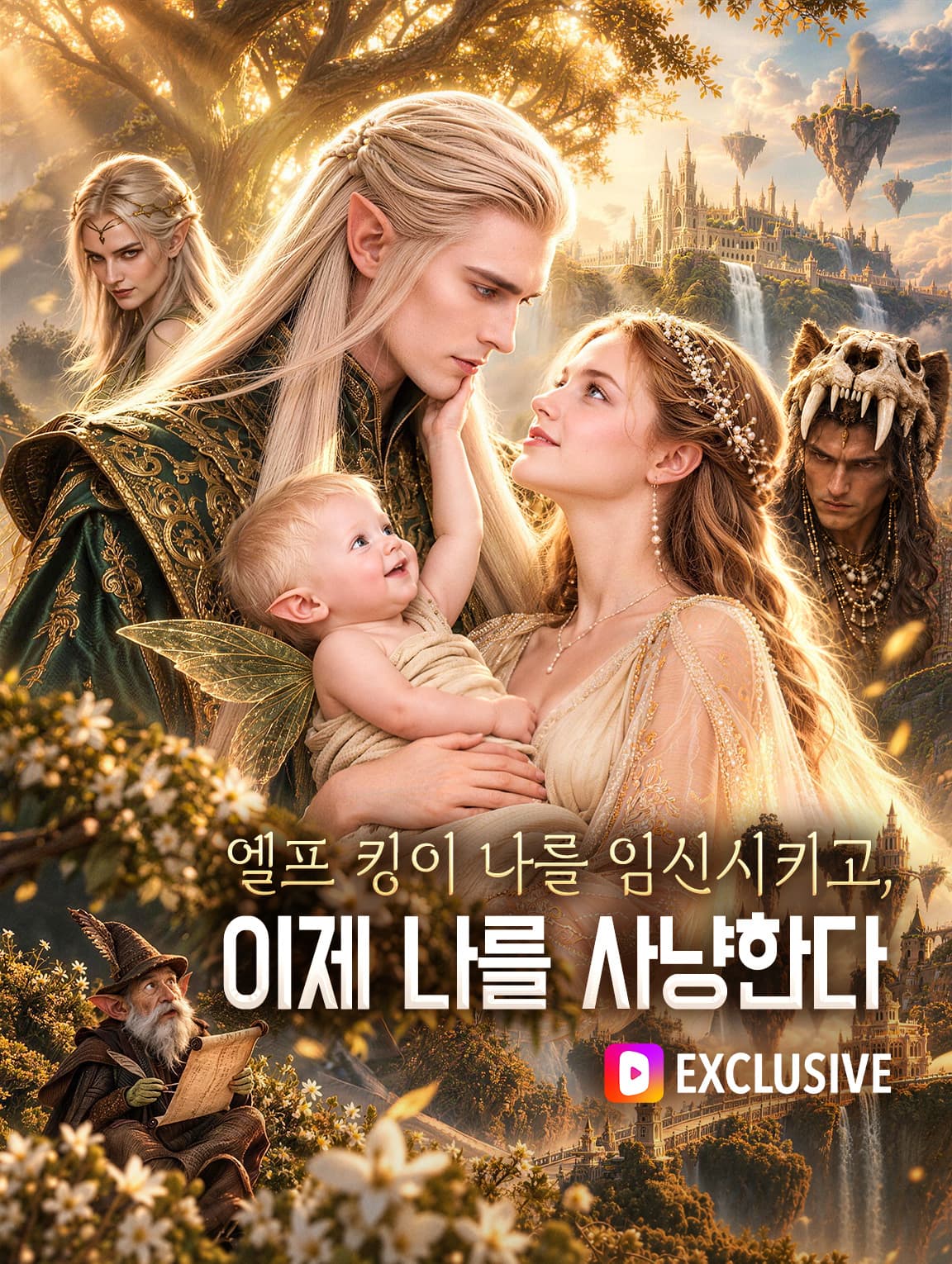 엘프 킹이 나를 임신시키고, 이제 나를 사냥한다