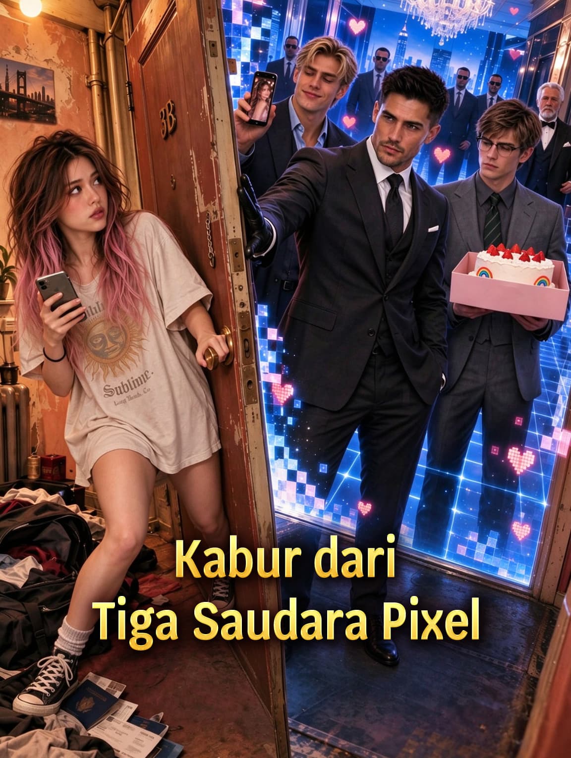 Kabur dari Tiga Saudara Pixel
