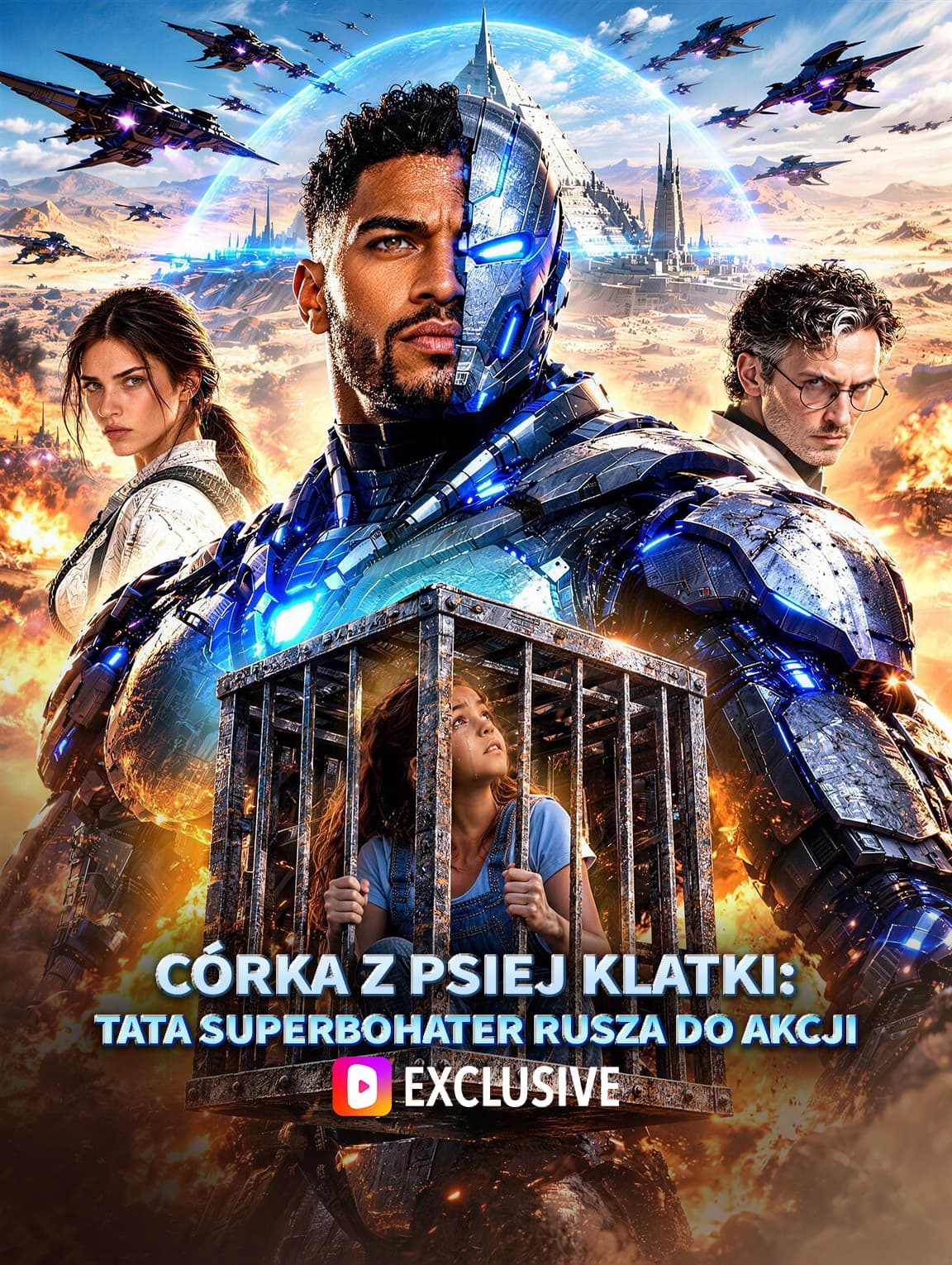 Córka z psiej klatki: tata superbohater rusza do akcji