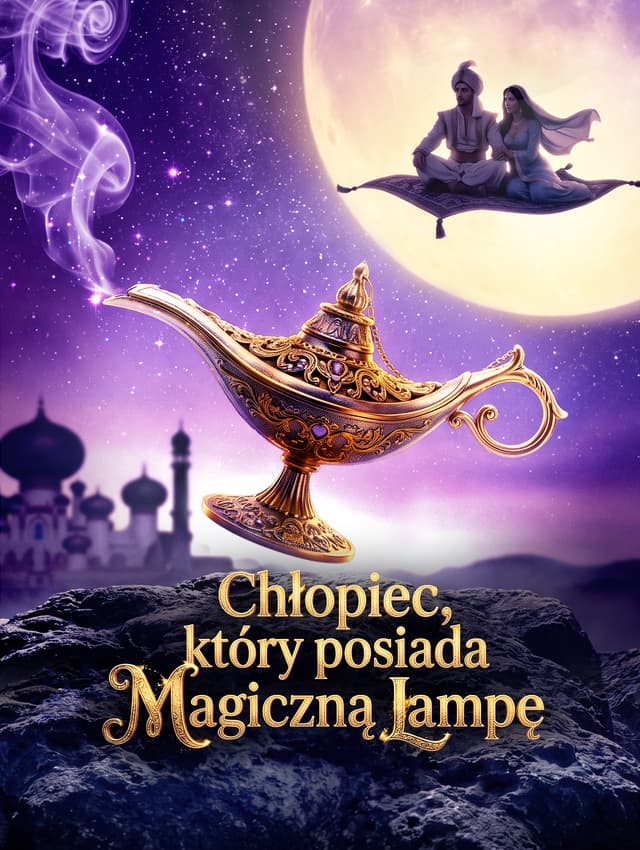 Chłopiec, który posiada magiczną lampę