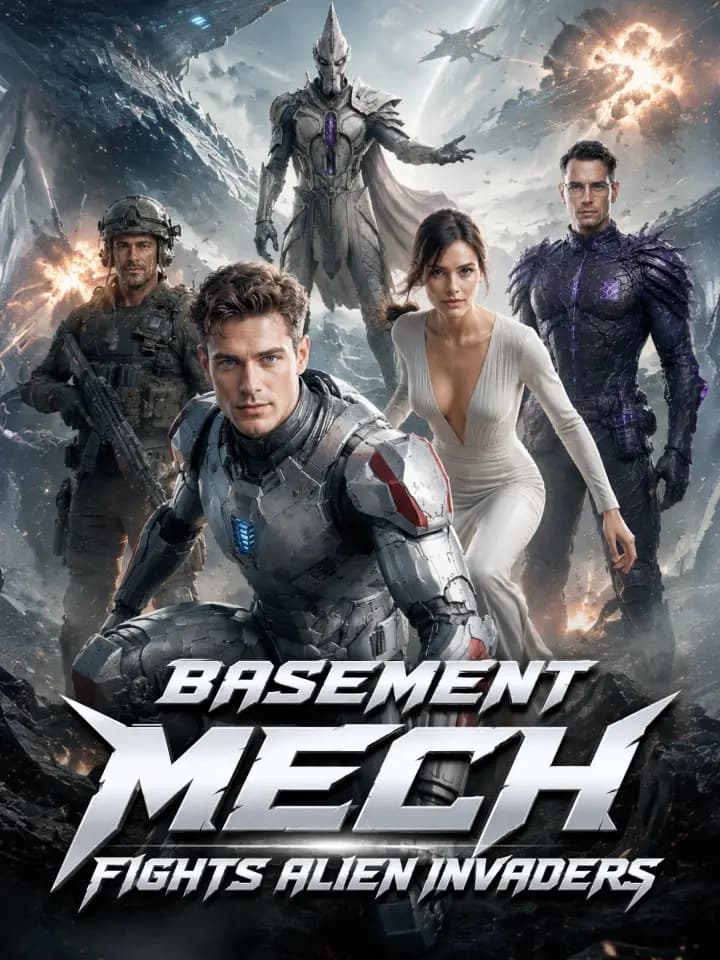 Basement Mech Fights Alien Invaders
