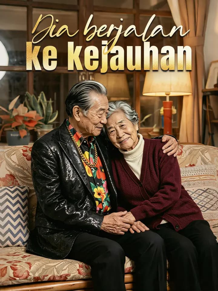 Dia berjalan ke kejauhan