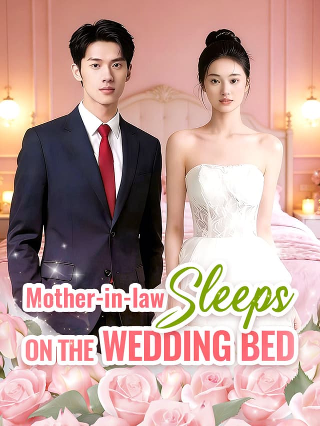 Mother-in-law sleeps on the wedding bed