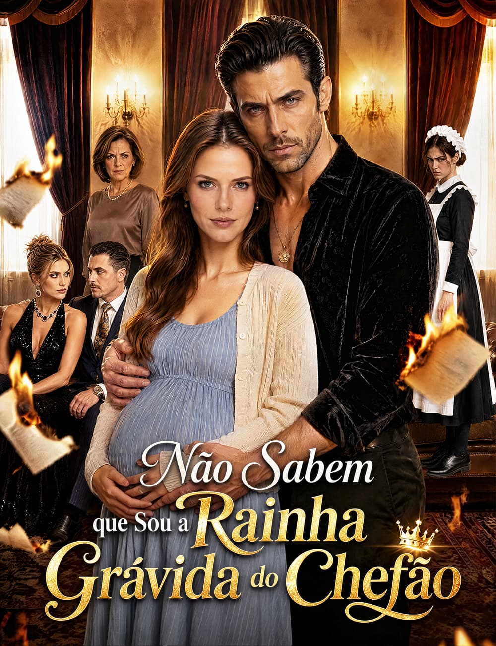 Não Sabem que Sou a Rainha Grávida do Chefão[dublado]