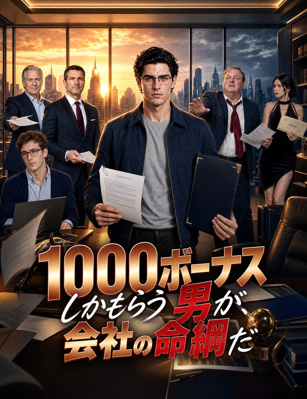 1000ボーナスしかもらう男が、会社の命綱だ(吹き替え)