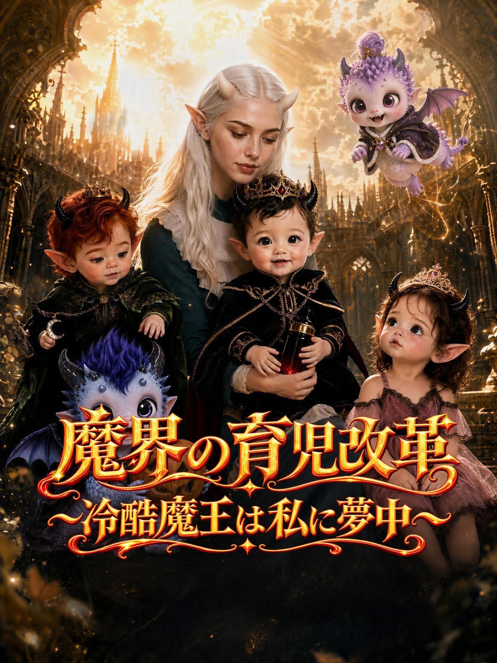 魔界の育児改革~冷酷魔王は私に夢中~