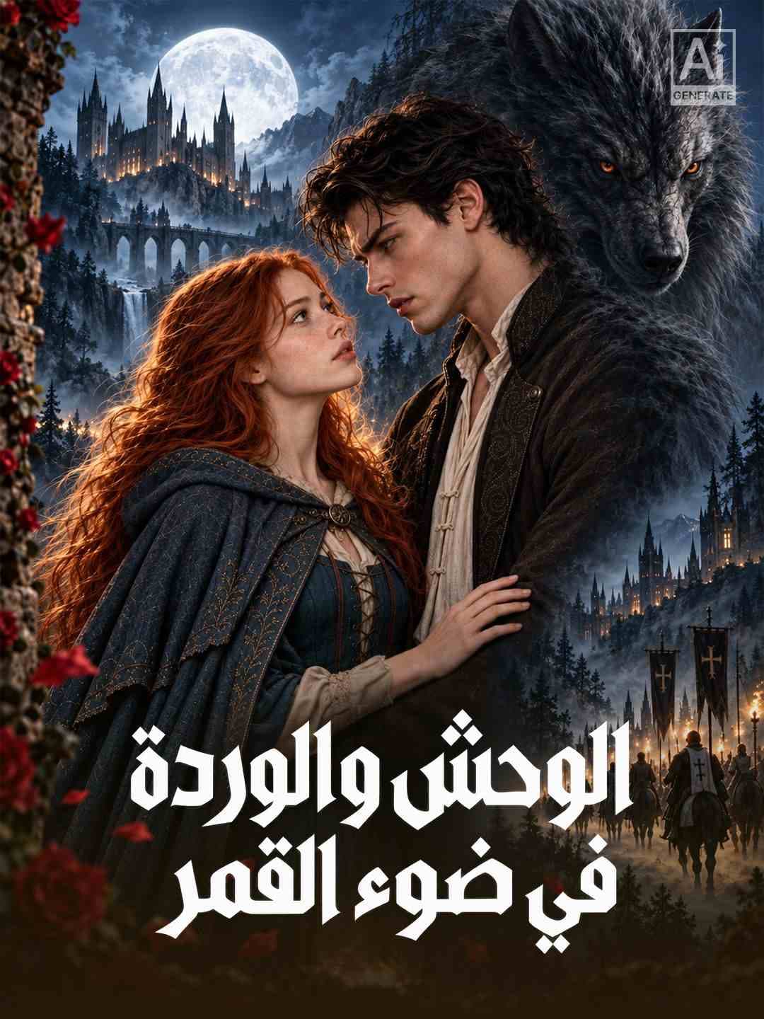 الوحش والوردة في ضوء القمر