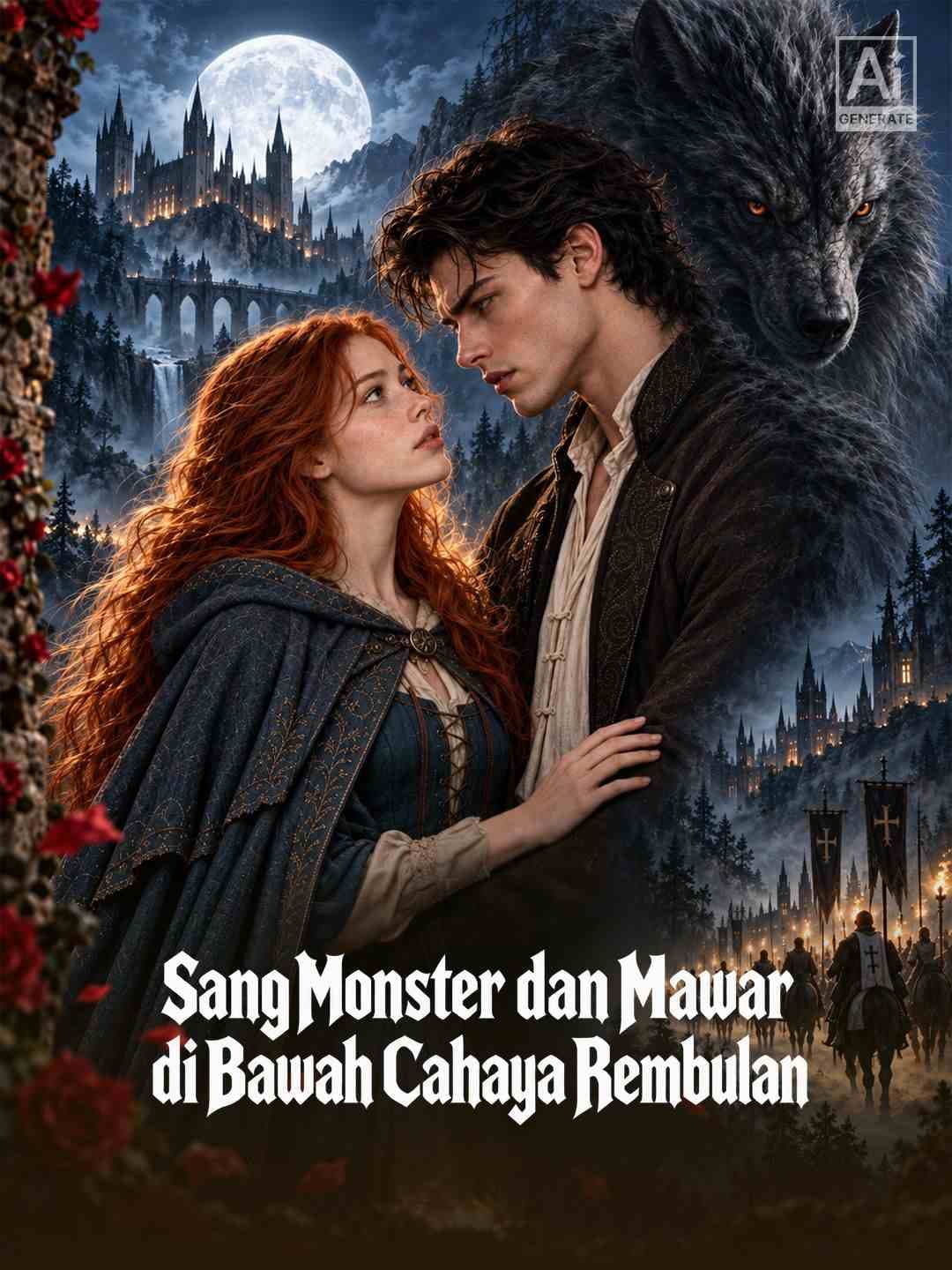 Sang Monster dan Mawar di Bawah Cahaya Rembulan