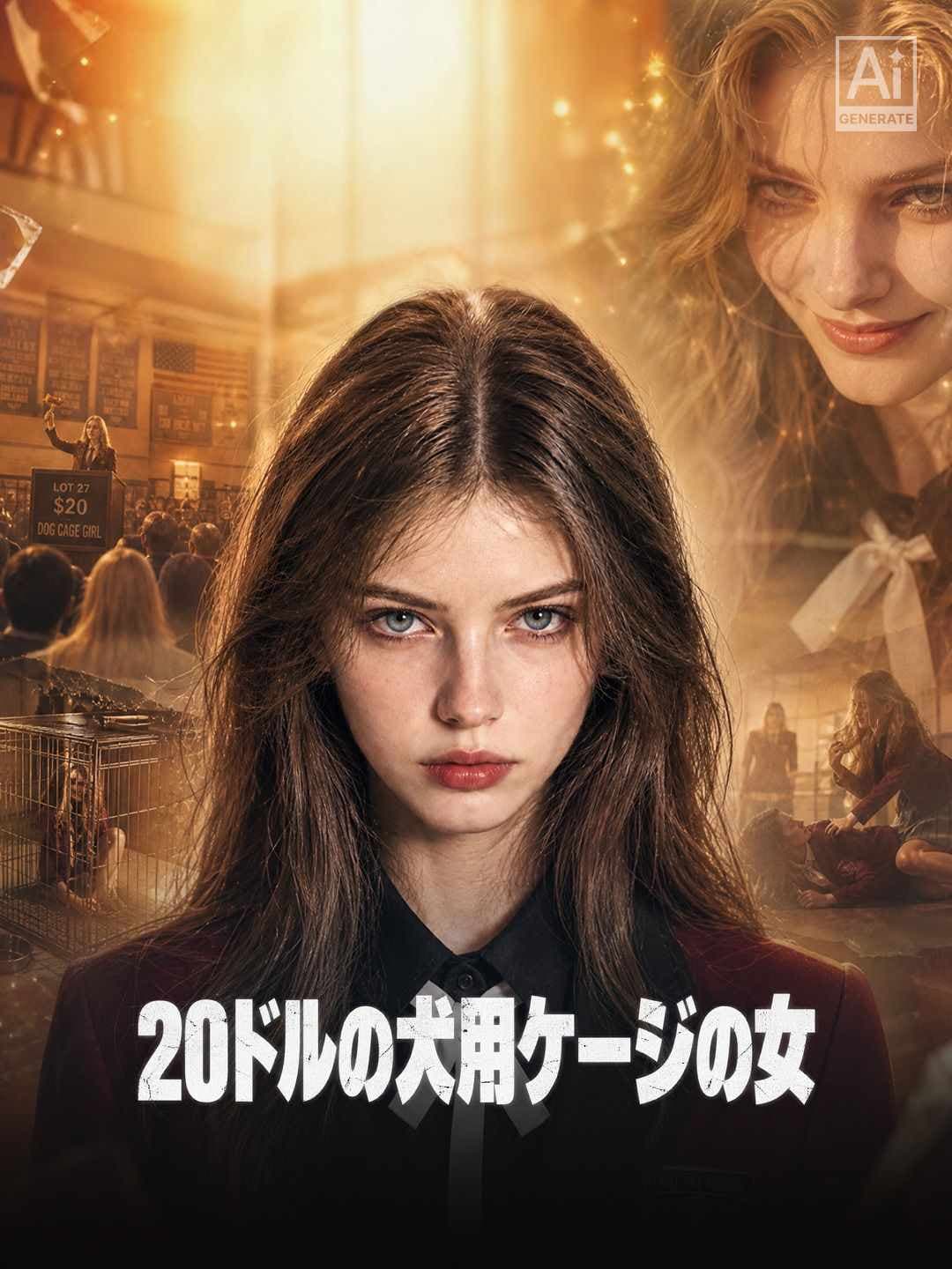 20ドルの犬用ケージの女