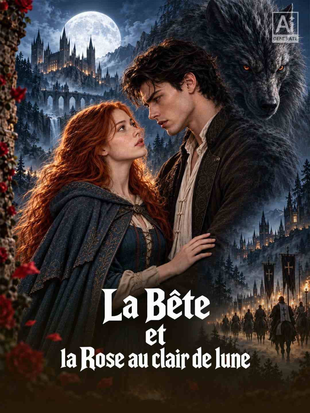 La Bête et la Rose au clair de lune
