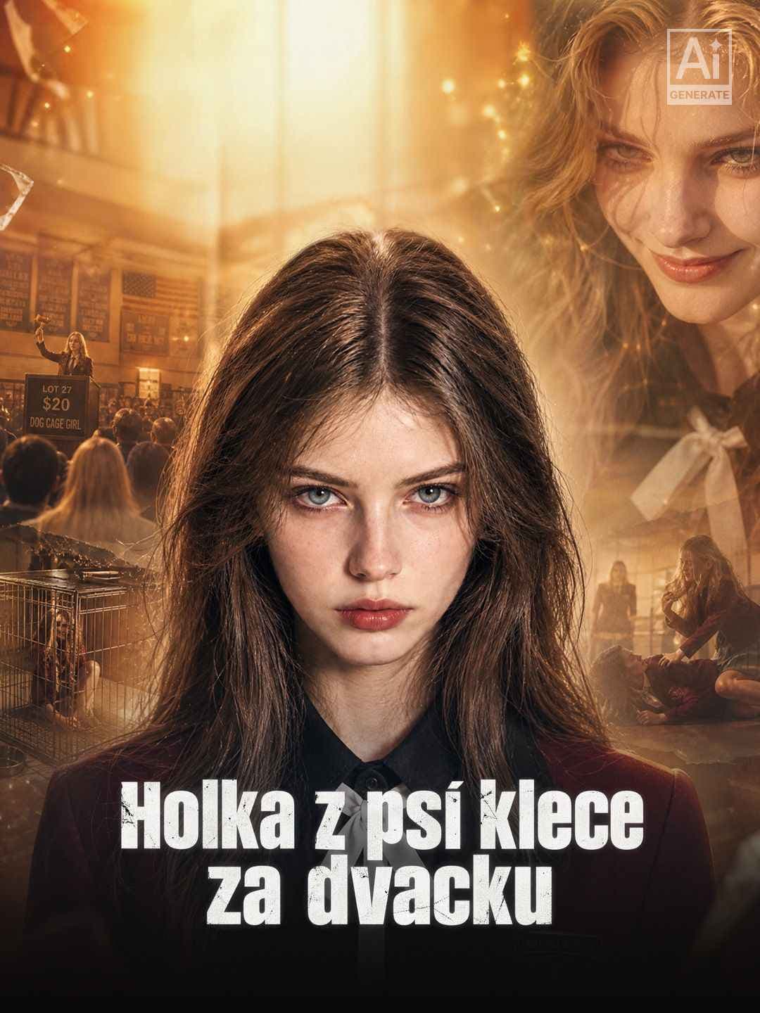 Holka z psí klece za dvacku