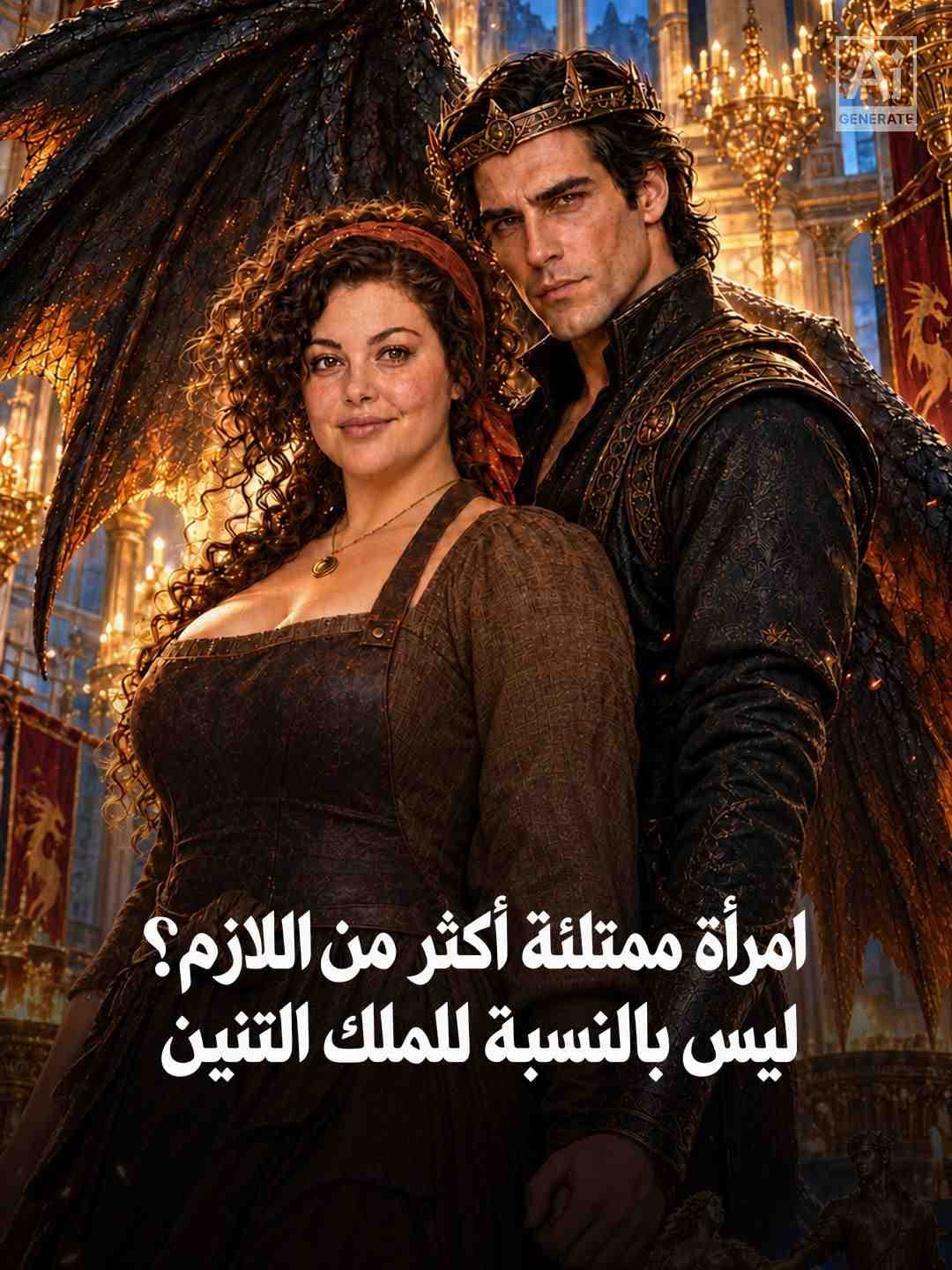 امرأة ممتلئة أكثر من اللازم؟ ليس بالنسبة للملك التنين