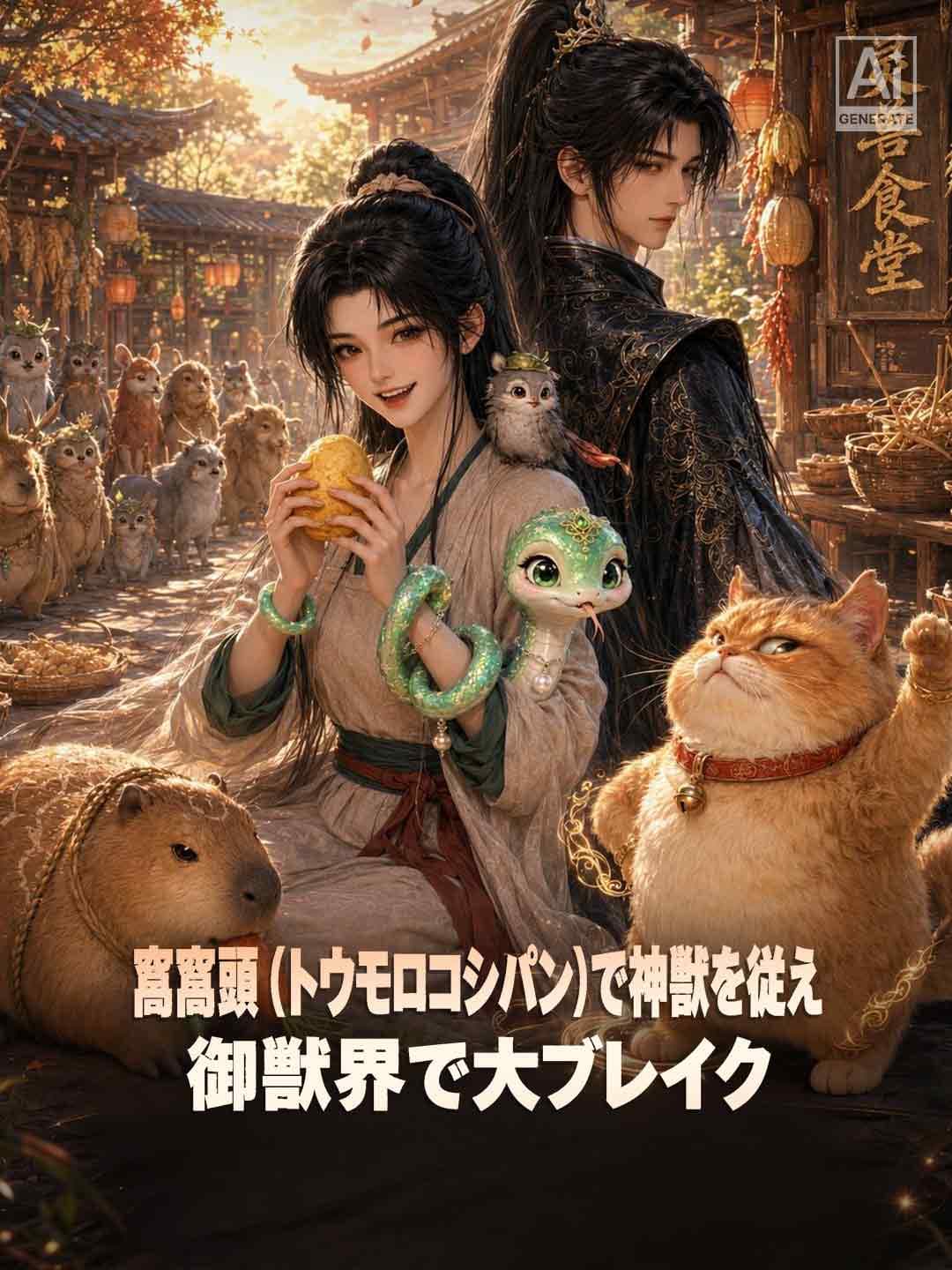 窩窩頭(トウモロコシパン)で神獣を従え 御獣界で大ブレイク