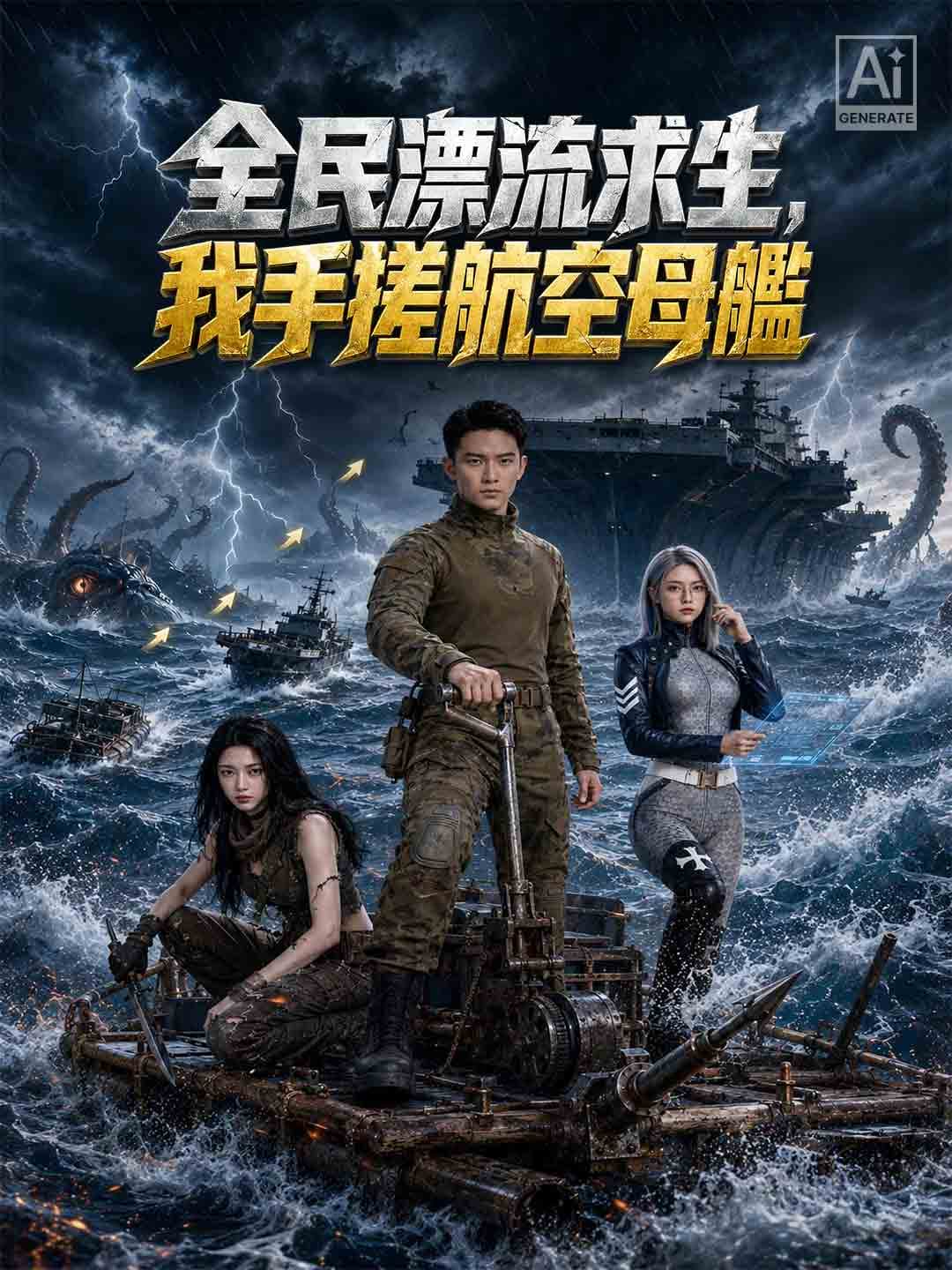 全民漂流求生,我手搓航空母艦