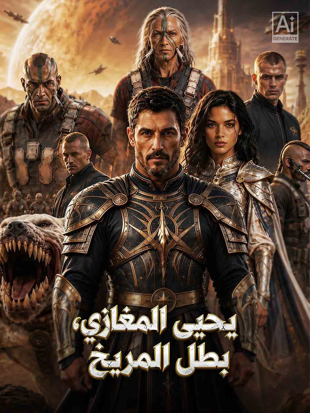 يحيى المغازي، بطل المريخ
