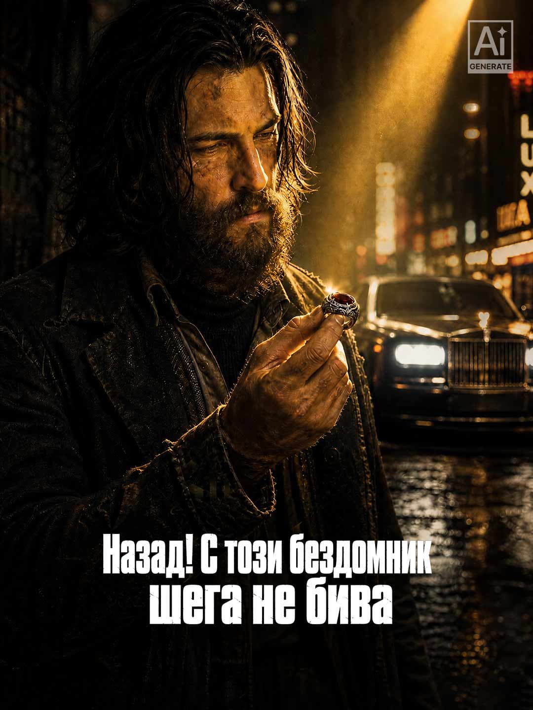 Назад! С този бездомник шега не бива